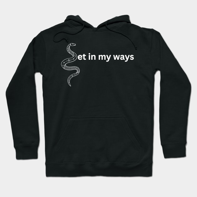 Set in my ways pun and double meaning with snake (MD23GM009) Hoodie by Maikell Designs